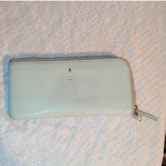 Lanvin en Bleu L-shaped Blue Soft Leather Wallet - Picture 15 of 16